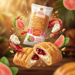 Oven Guava Cheese Danish Pastries 4oz - Bakery fresh - Breakfast pastries - Real fruit - fruit pastries - perfectly cooked - taste simply fresher