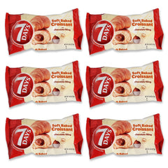 7 Days Soft Baked Croissant, 2.65 oz Single Pack, Rich Chocolate Filling with Real Cocoa, Individually Wrapped Gourmet Breakfast Pastry and Ready-to-Eat Snack