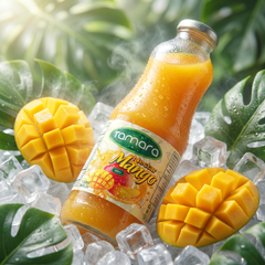 Tamara Mango Nectar 1L bottle of tropical mango juice drink with vibrant label and tropical fruit imagery.