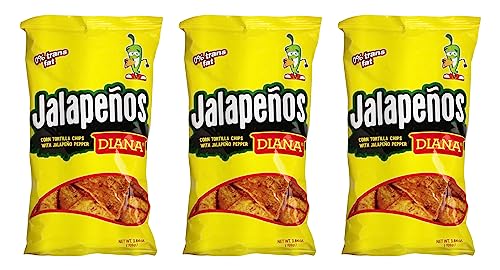 Diana Jalapeño Tortilla Chips 3.84oz (Pack of 3) - SANI-LLC