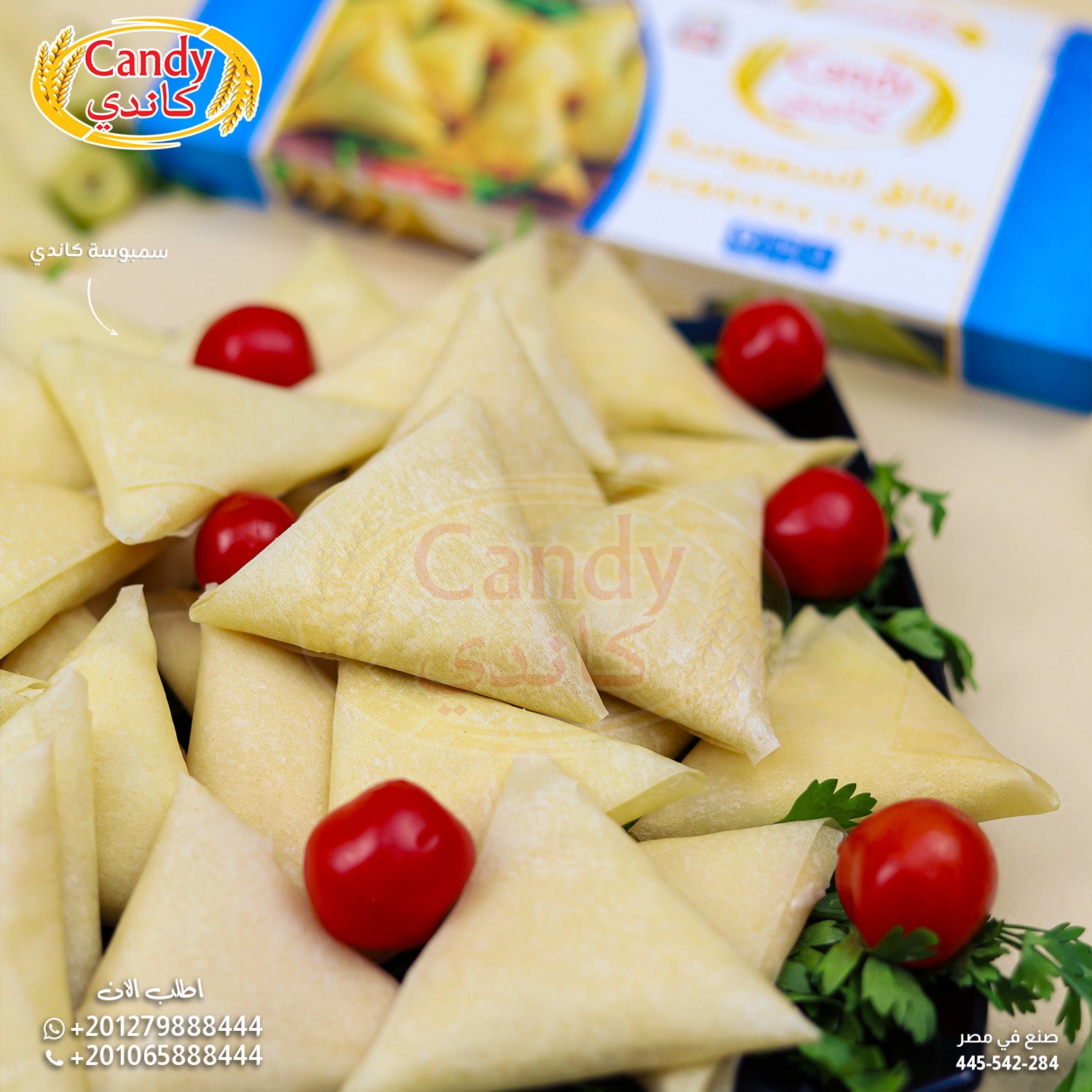 Frozen Candy hand-crafted sambosa leaves and vegan samosa dough sheets, ready-to-use for making delicious samosas.