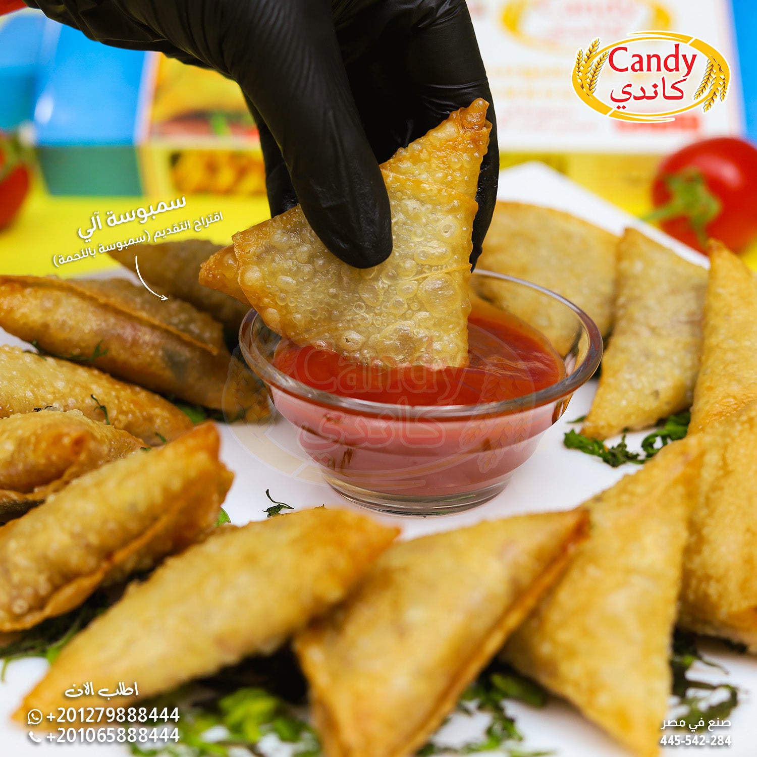 Frozen Candy brand sambosa leaves pastry sheets for crispy samosas, 500g pack, ready-to-use,ideal for making traditional samosas.