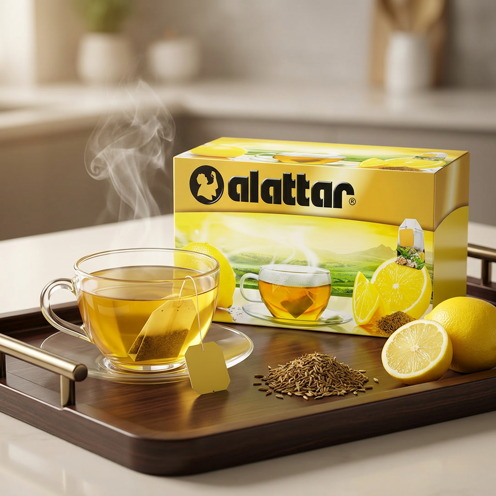 Alattar Alattar Cumin & Lemon Herbal Tea 20 Bags - Natural Sugar-Free Drink