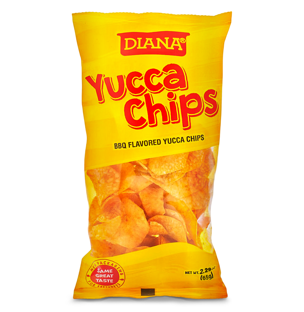 Diana|| Yucca Chips | | BBQ Flavored Yucca Chips || Crunchy Yucca chips || Rich in distinctive flavors (65g) 2.29 Oz