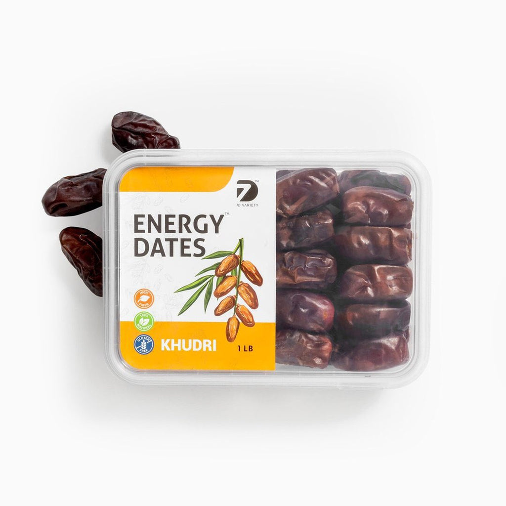 Dates |Khudri| Energy Dates| High Fiber |100%Natural |Gluten free| Fresh and Delicious |Box |1LB. - SANI-LLC