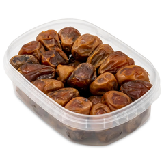 A box of AL Madina Sokari dates