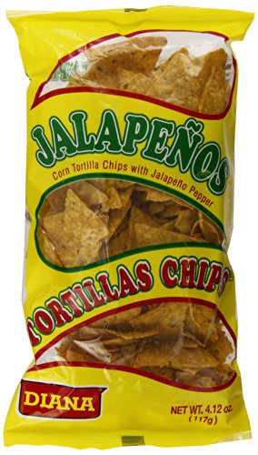 Diana Jalapenos Tortilla Chips 3.84oz (Pack of 24) - SANI-LLC