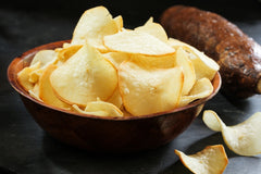 A plate of yucca chips