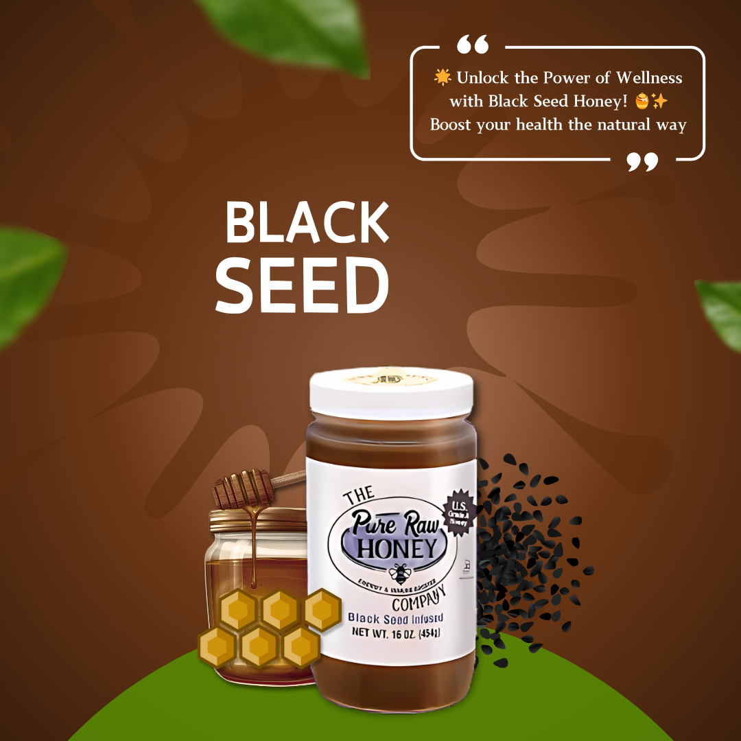 Pure Honey Black Seed infused 454g - SANI-LLC