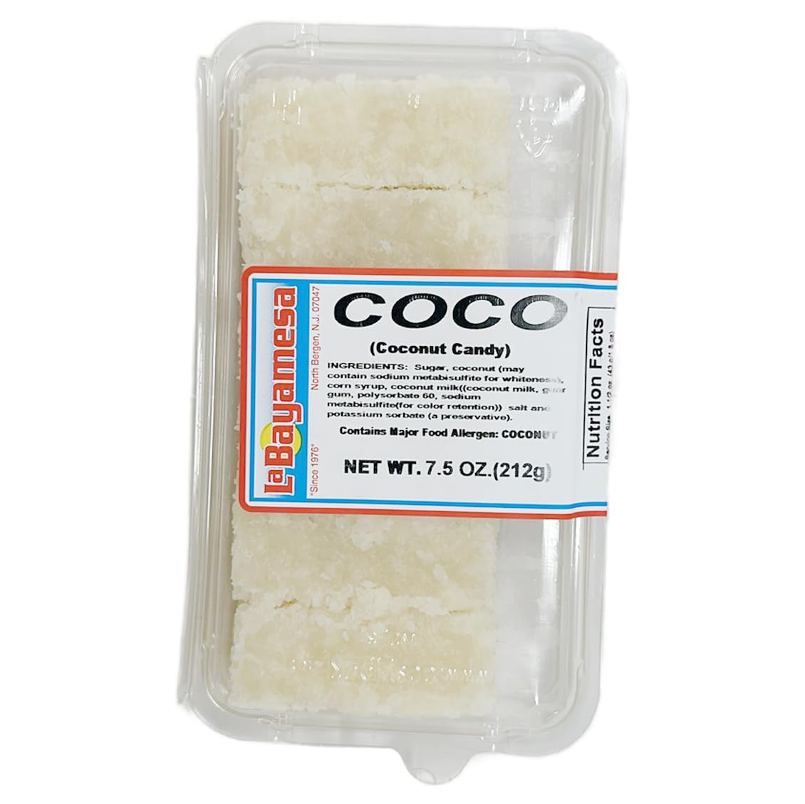 La Bayamesa Coco Blanco coconut candy 7.5oz 212g - SANI-LLC