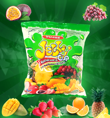 YOGEE | ÃƒËœÃ‚Â­Ãƒâ„¢Ã¢â‚¬Å¾ÃƒËœÃ‚Â§Ãƒâ„¢Ã¢â‚¬Å¾ | Halal | ASSORTED Jelly Fruit Candy Bag | JELLY CUPS | WITH COCONUT| Yogee pudding Bag| 300gm | 10.58 oz - SANI-LLC