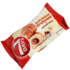 7 Days Soft Baked Croissant, 2.65 oz Single Pack, Rich Chocolate Filling with Real Cocoa, Individually Wrapped Gourmet Breakfast Pastry and Ready-to-Eat Snack