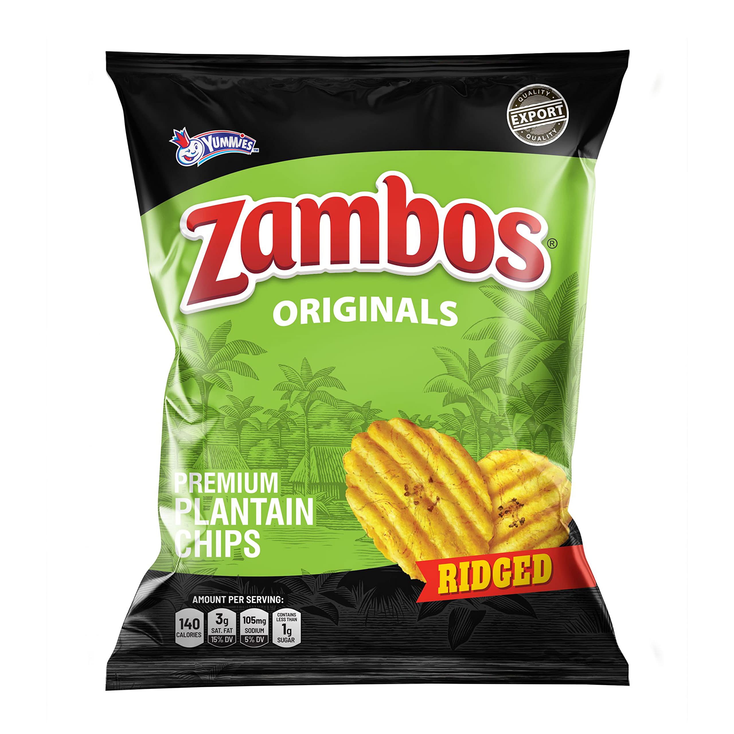 Zambos Plantain Chips Originals Ridged Chips 5.29 oz 150g