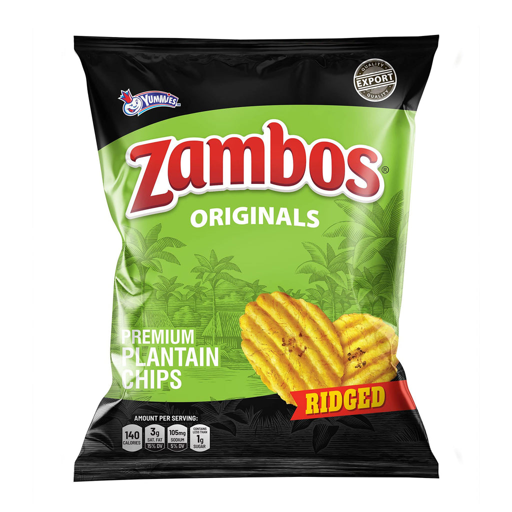 Zambos Plantain Chips Originals Ridged Chips 5.29 oz 150g