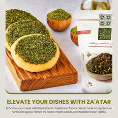 AL'ARD Premium Za'atar Blend 454g Authentic Mix & Rich in Thyme Essential Middle Eastern Spice for Manakish & Baking - SANI-LLC