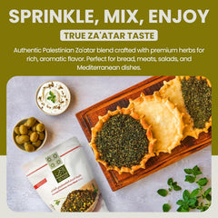 AL'ARD Premium Za'atar Blend 454g Authentic Mix & Rich in Thyme Essential Middle Eastern Spice for Manakish & Baking - SANI-LLC