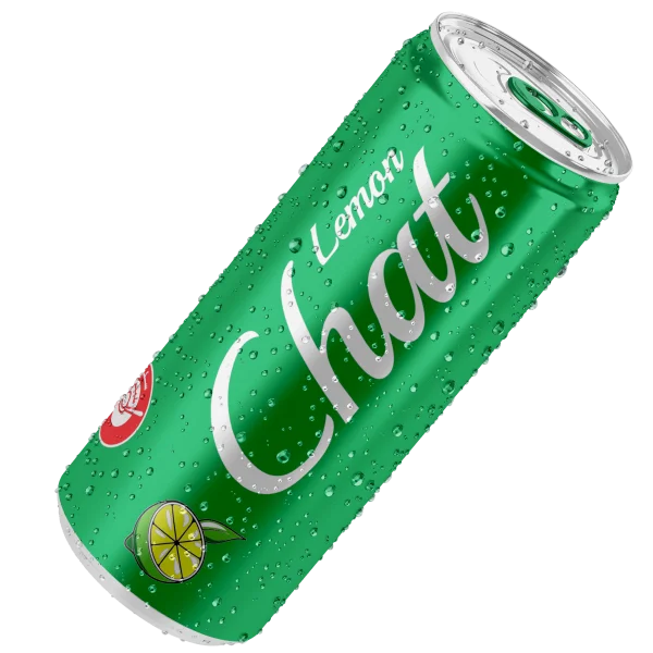 Chat Sparkling Lemon Drink 250ml Can - Zesty Citrus Flavor - Crisp & Invigorating Refreshment for Any Occasion - SANI-LLC