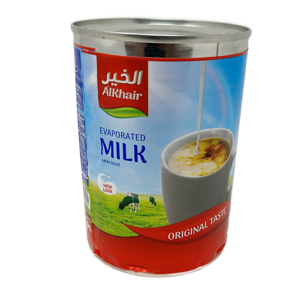 Al Khair Evaporated Milk, 410g (386 ml) - SANI-LLC