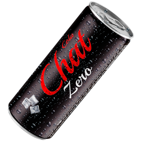 Chat Zero Sugar Cola 250ml Single Can, Classic Cola Flavor, Guilt-Free Refreshment, Anytime Beverage - SANI-LLC