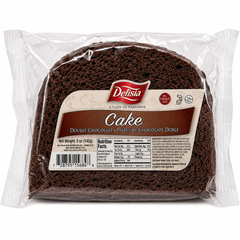 Delisia Double Chocolate Single Cake 5oz - Rich Sliced Dessert Snack