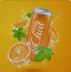 Chat Orange Soda Drink 250ml Can - Refreshing & Zesty Flavor - Perfect for On-the-Go Enjoyment - SANI-LLC