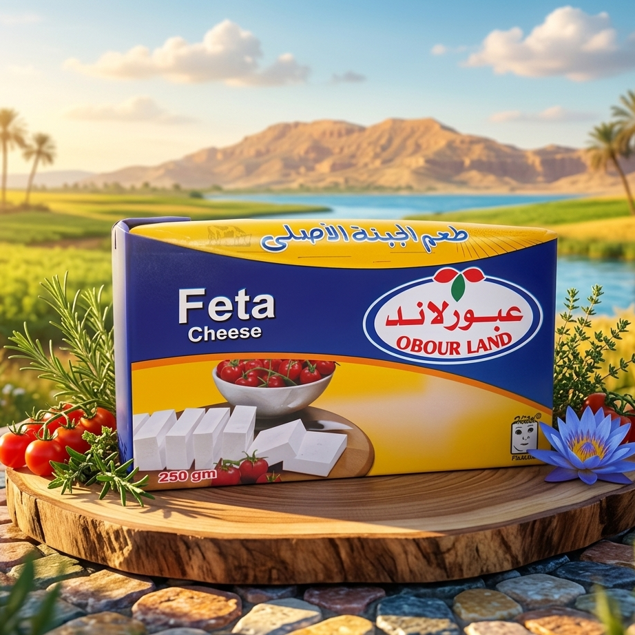 ObourLand Creamy Soft White Cheese in 125g and 250g packages, showing smooth, white cheese with a soft texture.