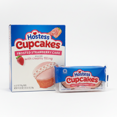 Hostess Strawberry CupCakes 19.02 oz 6-Pack Box Frosted Sweet Snack