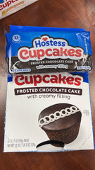 Hostess Chocolate Cupcakes 6ct 19oz Box Frosted Snack Cakes for Lunch