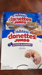 Hostess Jumbo Glazed Blueberry Donettes 6pk 24oz Breakfast Snack