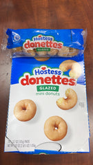 Hostess Glazed Donettes 10-Pack Mini Donuts Sweet Breakfast Snack