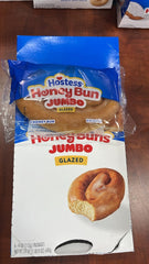 Hostess Jumbo Glazed Honey Buns 6-Count Soft Sweet Breakfast Snack