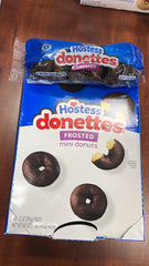 Hostess Donettes Frosted Mini Donuts 10-Pack Chocolate On-the-Go Snack