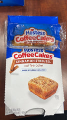 Hostess Cinnamon Streusel Coffee Cakes 8-Pack 16ct Breakfast Snack