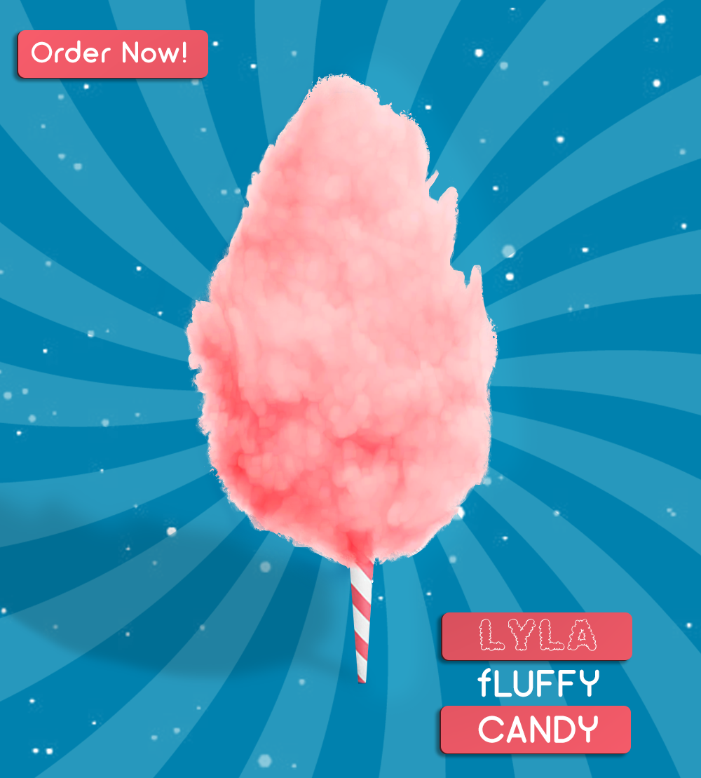 Lyla Cotton Candy Sweet and Fluffy Wrapped Packs 1.6oz - SANI-LLC