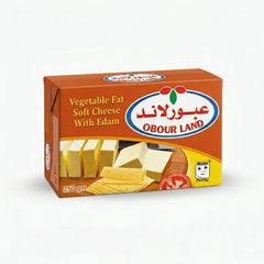 Obour Land vegetable fat soft cheese with Edam flavor, creamy spread for breakfast and appetizers, 250g package.