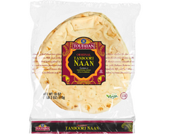 Toufayan Bakeries Original Tandoori Naan 4 Count, 18 Oz Vegan, Non-GMO Authentic Flatbread