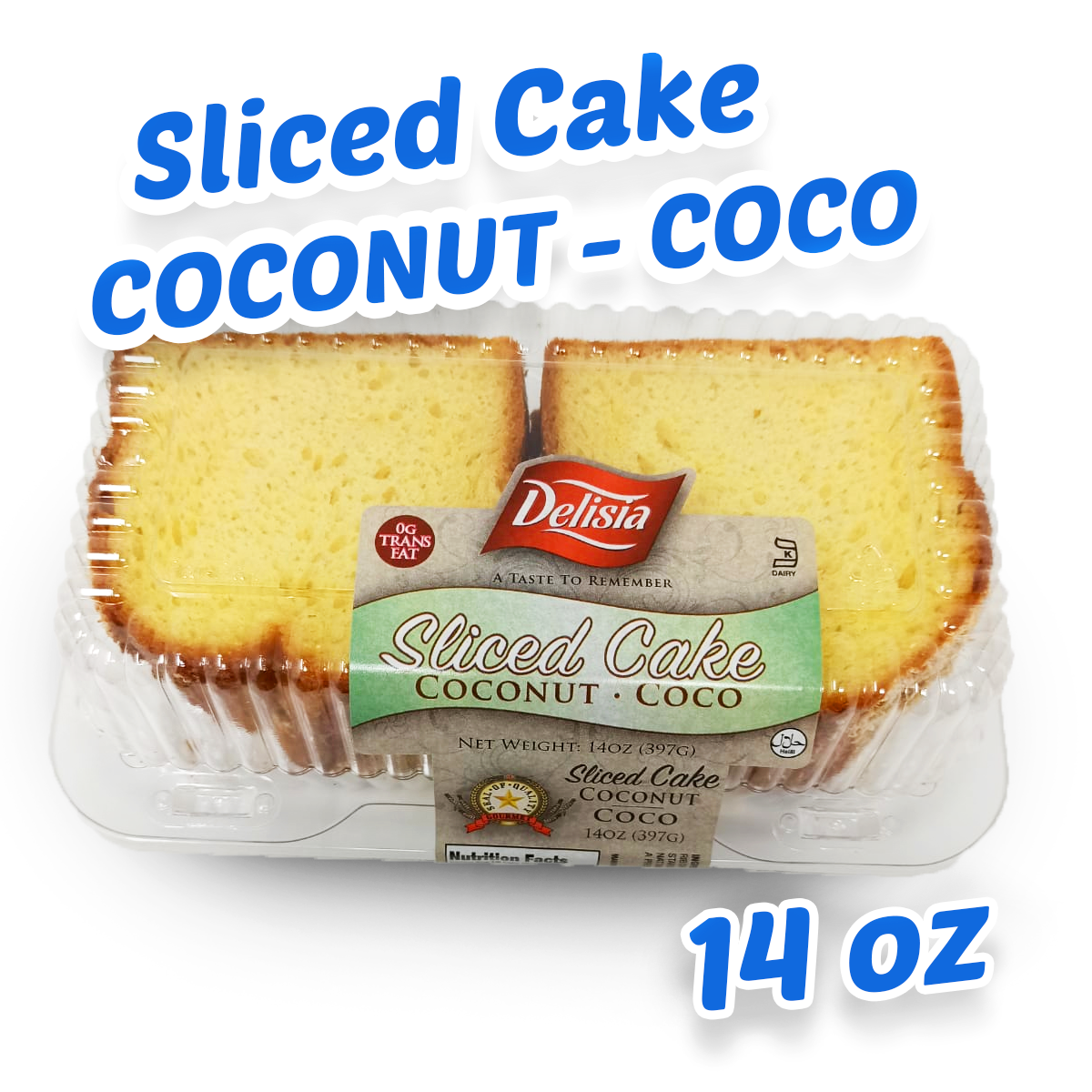 Sliced Cake Coconut Coco 397g 14oz