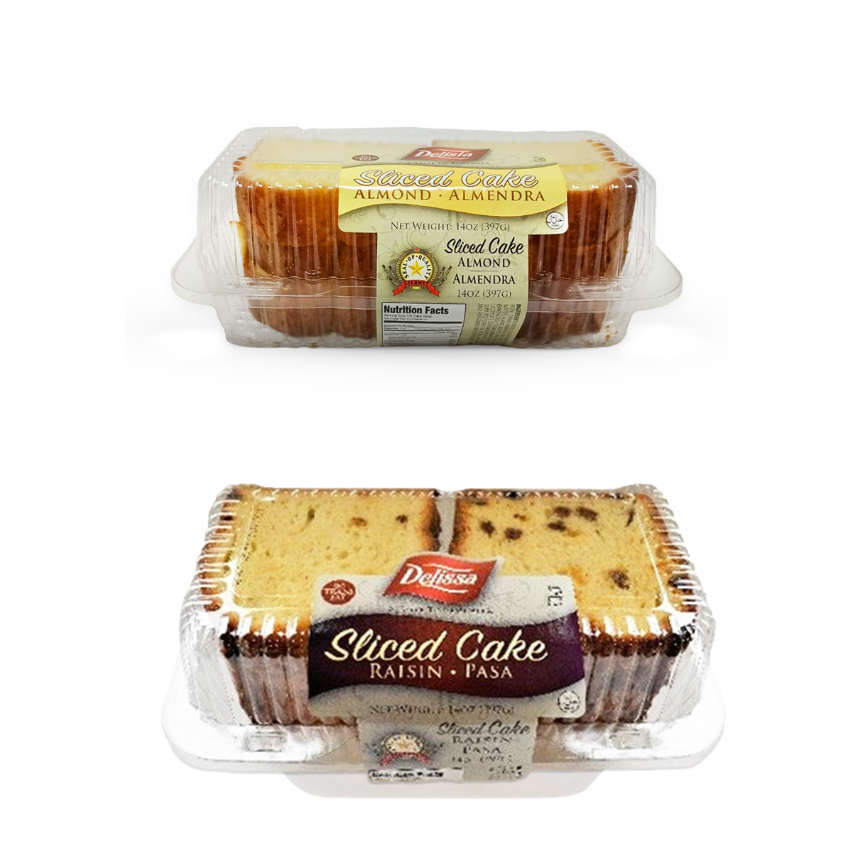 Delisia Sliced Almond and Raisin Cakes