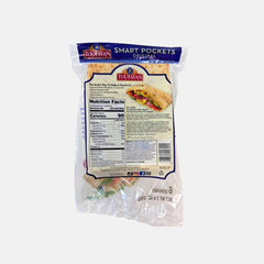 Toufayan Bakeries Smart Pockets 6 Count (7.4 oz) Original Soft Style Only 90 Calories Naturally Vegan Healthy Sandwich & Wrap Bread
