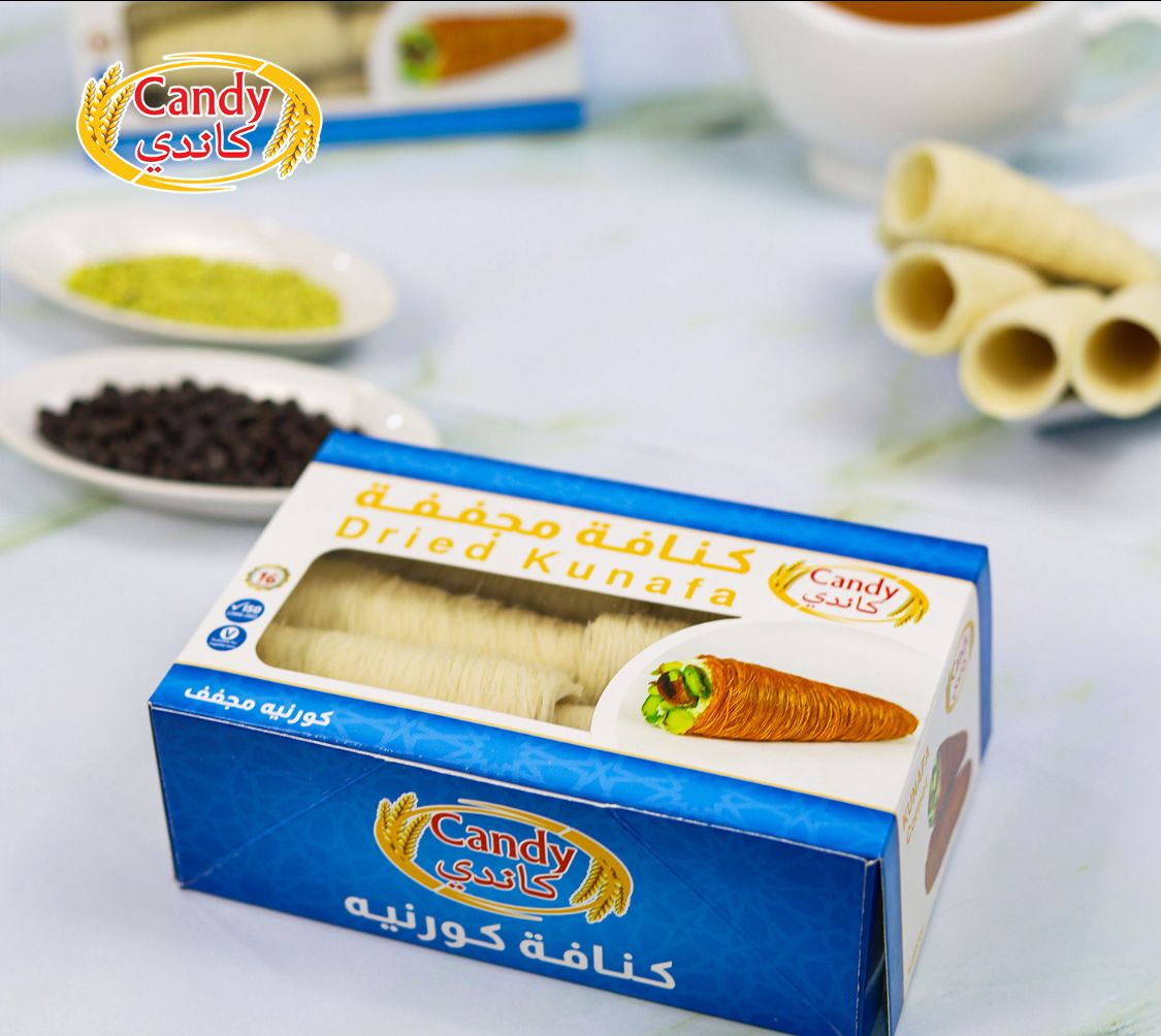 Candy Dried Kunafa Cornet 16Piece 281g Shells for Gourmet Desserts - SANI-LLC