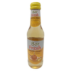 Bor Fresh Ginger & Honey Carbonated Drink, 200ml Glass Bottle, Sparkling Ginger Soda with Honey Flavor, Refreshing Beverage Made in Turkey, Halal Certified - SANI-LLC