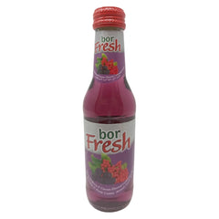Bor Fresh Black Mulberry & Currant Flavored Carbonated Drink, 200ml (6.76 fl oz) Glass Bottle, Premium Berry Soda with Beetroot Sugar, Refreshing Fruit Sparkler - SANI-LLC