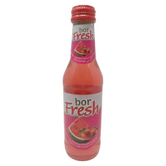 Bor Fresh Watermelon & Strawberry Carbonated Drink, 200ml (6.76 fl oz) Glass Bottle, Sparkling Fruit Flavored Soda, Refreshing Fizzy Beverage Made with Beetroot Sugar - SANI-LLC