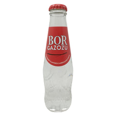 Bor Gazozu Raspberry Flavored Carbonated Drink, 200ml Glass Bottle, Premium Turkish Sparkling Soda with Real Beet Sugar, Refreshing Fruit Flavor - SANI-LLC