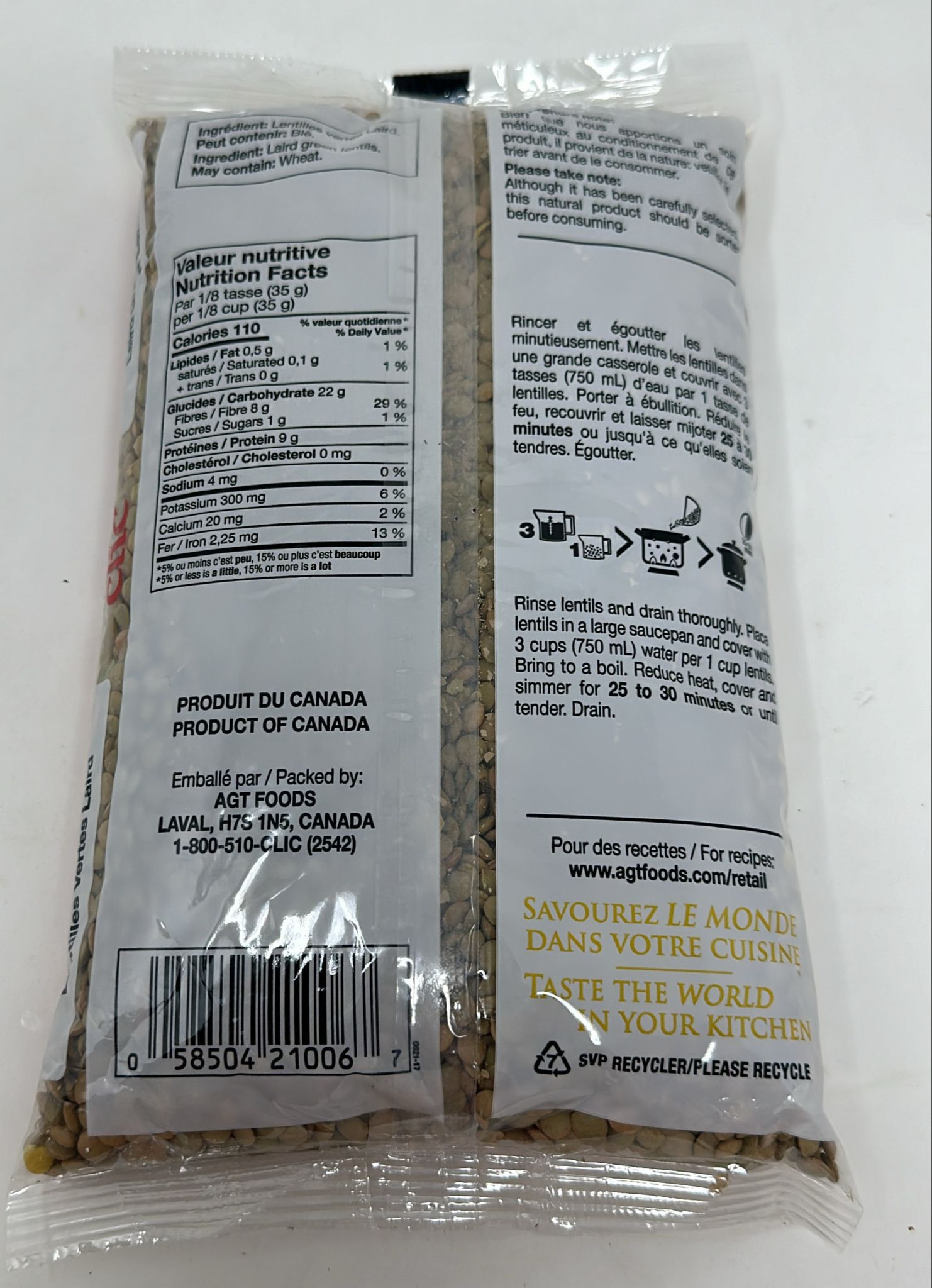 CLIC Laird Green lentils - SANI-LLC