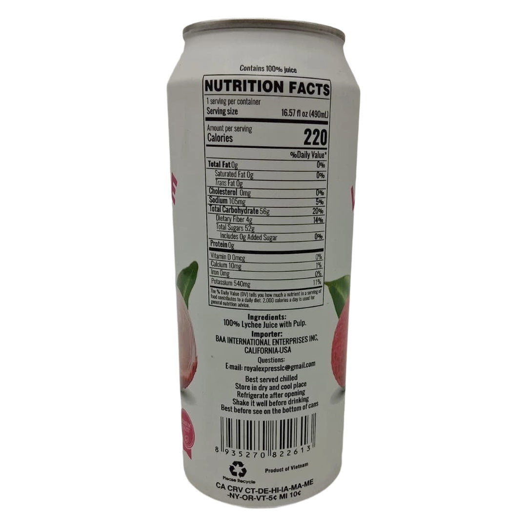 Diamonds Lychee Juice with Pulp in 16.57 fl oz bottle, tropical fruit drink with natural lychee flavor and pulp visible in the image.