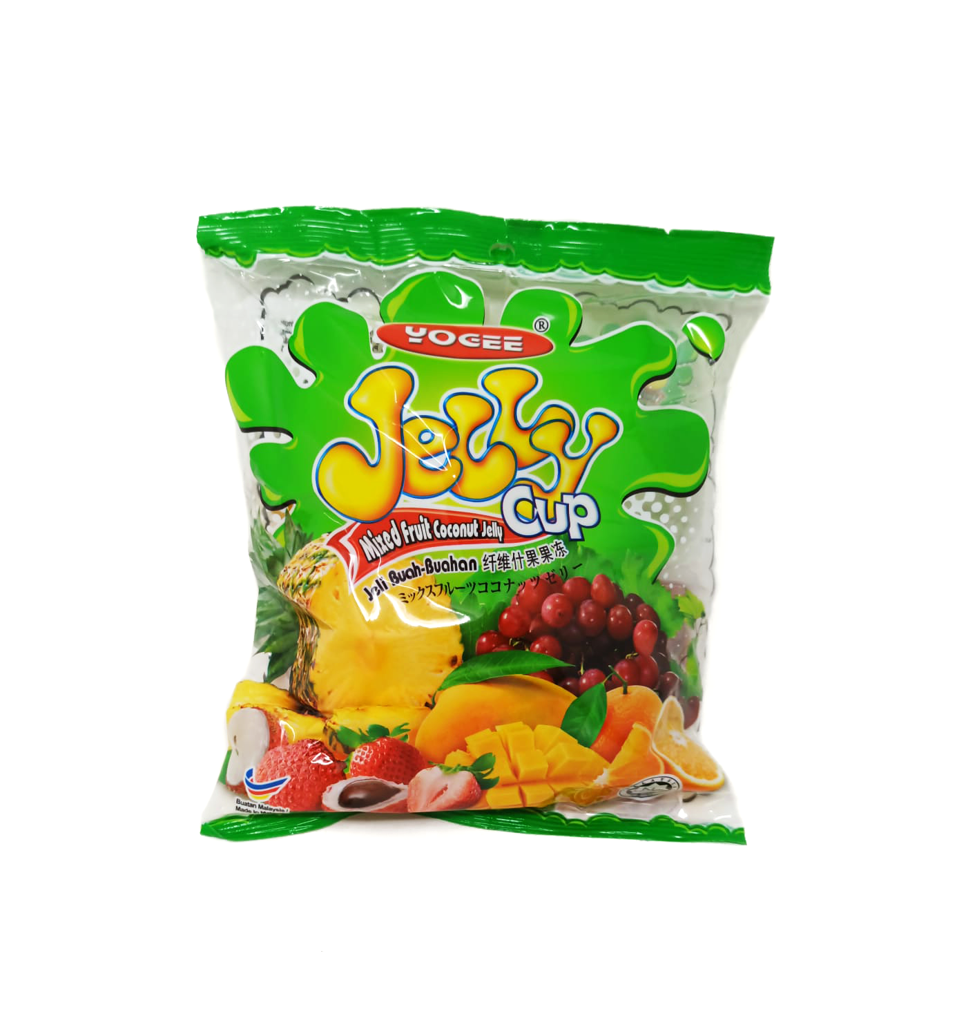 YOGEE | ÃƒËœÃ‚Â­Ãƒâ„¢Ã¢â‚¬Å¾ÃƒËœÃ‚Â§Ãƒâ„¢Ã¢â‚¬Å¾ | Halal | ASSORTED Jelly Fruit Candy Bag | JELLY CUPS | WITH COCONUT| Yogee pudding Bag| 300gm | 10.58 oz - SANI-LLC