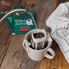 AlKhair Bunna Forte Dark Roast Coffee 10 Sachets 100g - SANI-LLC