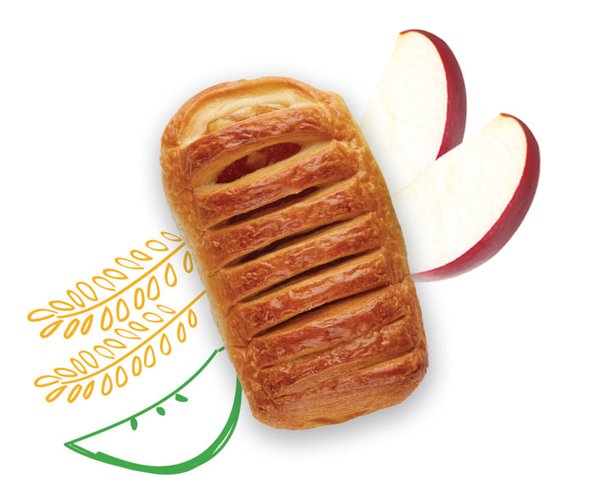 Oven Delights Apple Danish, Fresh Buttery Croissants 4oz - SANI-LLC