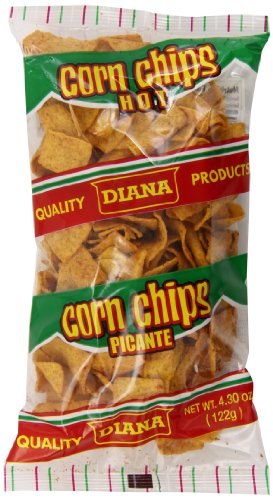 Diana Hot Corn Chips, Small, 4.30 Ounce (Pack of 24) - SANI-LLC